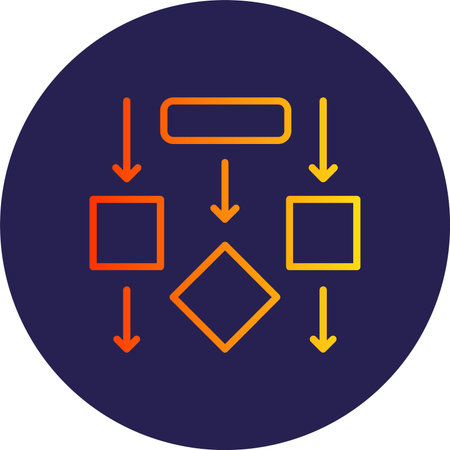 Flow Flat Circle Icon Design