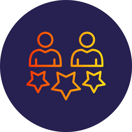 Customer Satisfaction Flat Circle Icon Design