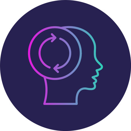 Refresh Flat Circle Icon Design