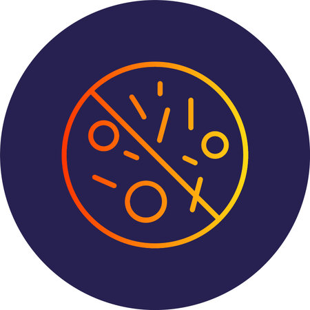 Antibacterial Flat Circle Icon Design