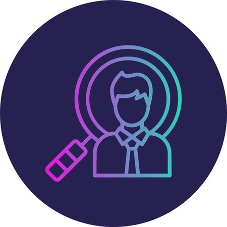 Hiring Flat Circle Icon Designのイラスト素材