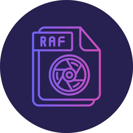 RAF Flat Circle Icon Design