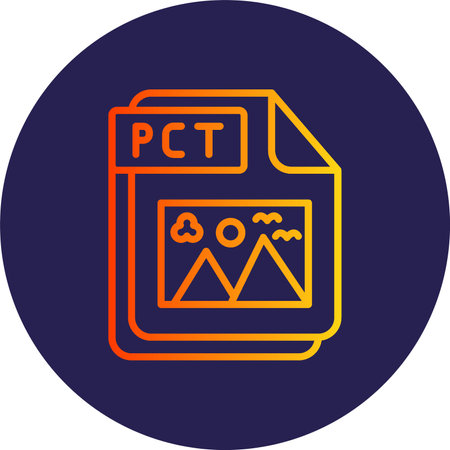 PCT Flat Circle Icon Design
