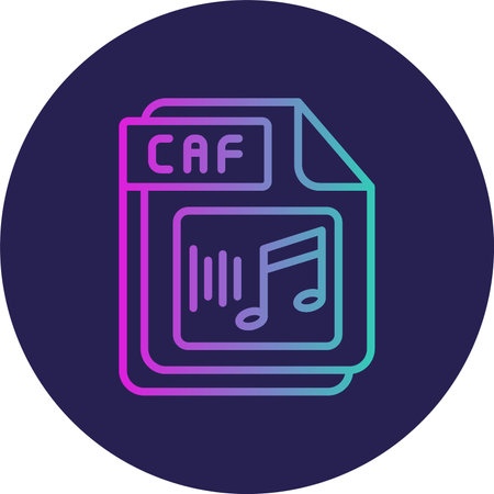 CAF Flat Circle Icon Design