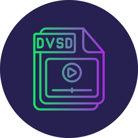 DVSD Flat Circle Icon Design
