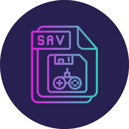 SAV Flat Circle Icon Design