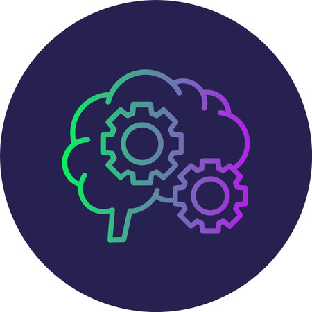 Cognitive Function Flat Circle Icon Design