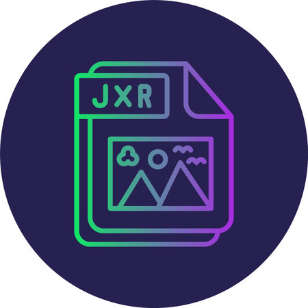 JXR Flat Circle Icon Design