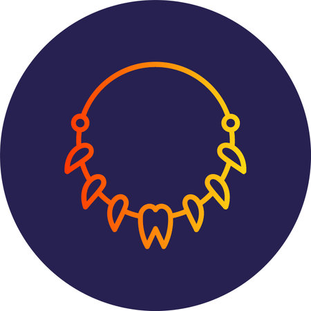 Jewelry Flat Circle Icon Designのイラスト素材