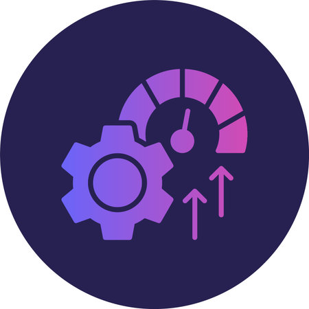 Efficiency Glyph Circle Gradient