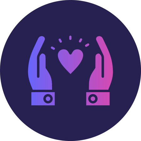 Respect Glyph Circle Gradient