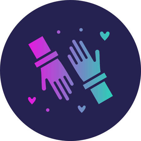 Friendship Glyph Circle Gradientのイラスト素材