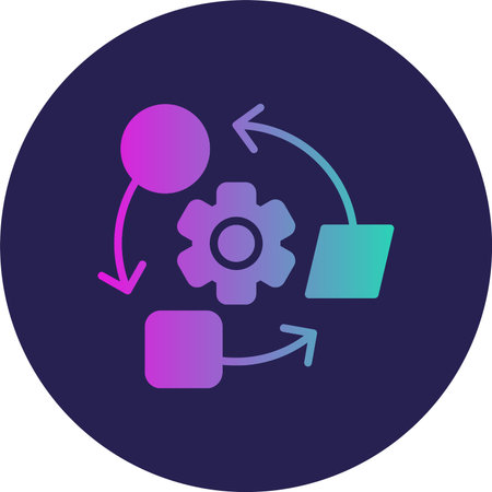 Adaptation Glyph Circle Gradient