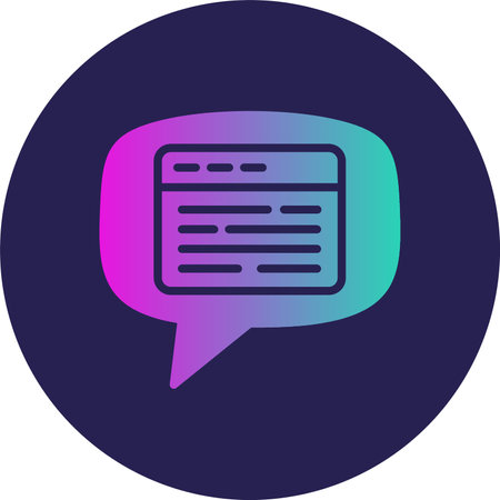 Web Glyph Circle Gradientのイラスト素材