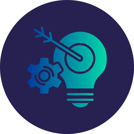 Smart Glyph Circle Gradientのイラスト素材