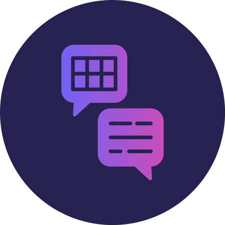 Chat Glyph Circle Gradient