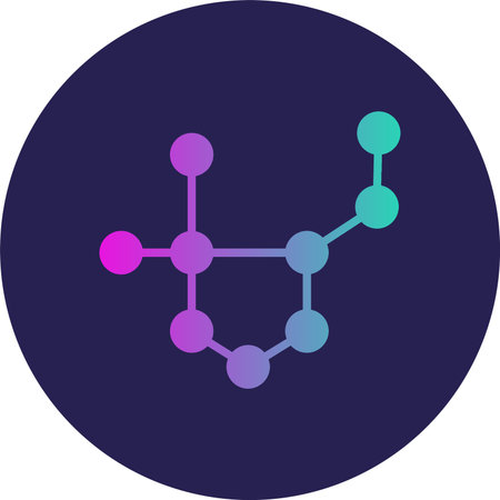 Molecular Glyph Circle Gradient