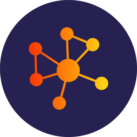 Molecule Glyph Circle Gradient