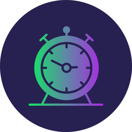 Alarm Glyph Circle Gradient
