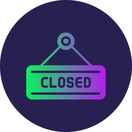 Closed Glyph Circle Gradientのイラスト素材