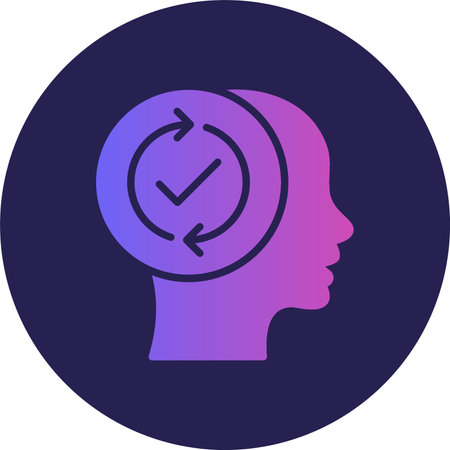 Continuity Glyph Circle Gradientのイラスト素材