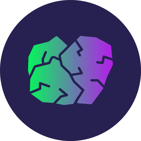 Rock Glyph Circle Gradientのイラスト素材