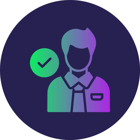 Candidate Glyph Circle Gradientのイラスト素材