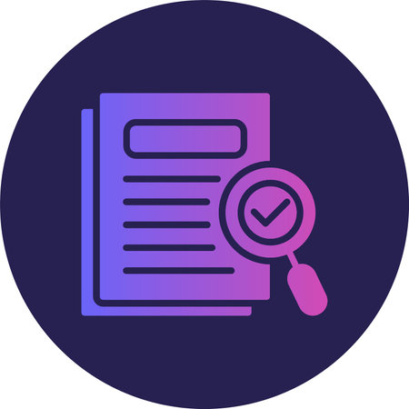 Proof Glyph Circle Gradientのイラスト素材