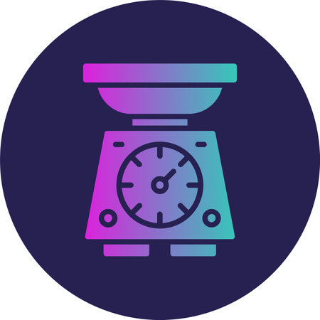 Weight Scale Glyph Circle Gradientのイラスト素材
