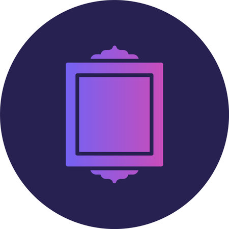 Frame Glyph Circle Gradientのイラスト素材