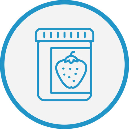 Jam Line Blue Circleのイラスト素材