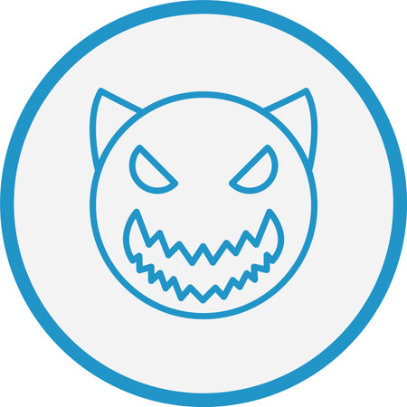 Evil Line Blue Circle