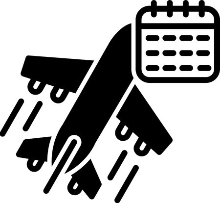 Schedule Line Fill Icon Designのイラスト素材