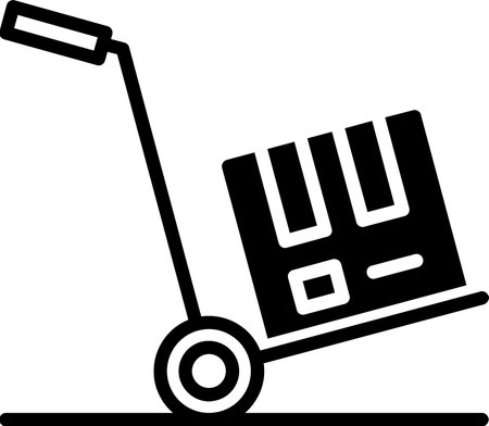 Trolley Line Fill Icon Designのイラスト素材