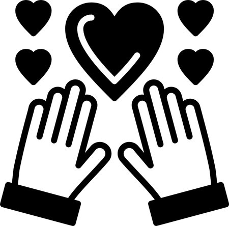 Relationship Line Fill Icon Designのイラスト素材