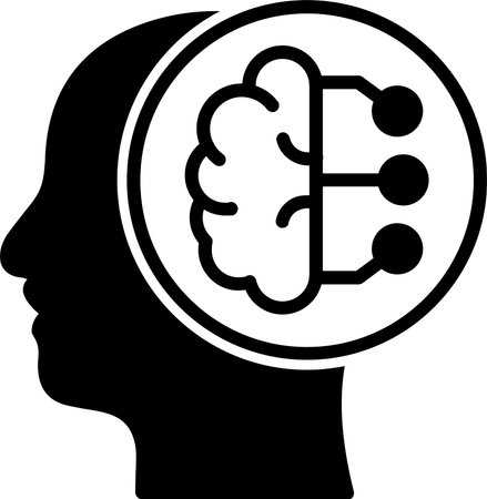 Intelligence Line Fill Icon Design