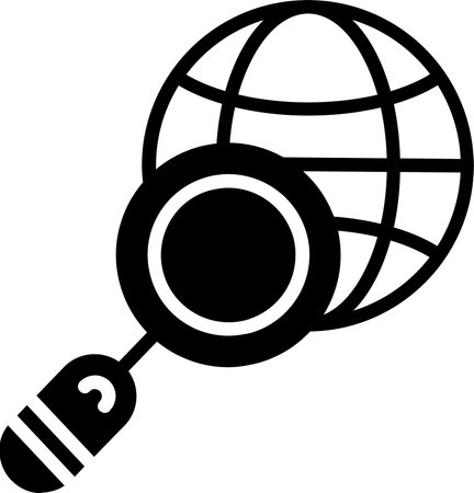 Exploration Line Fill Icon Designのイラスト素材