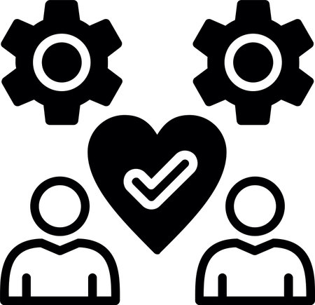 Respect Line Fill Icon Designのイラスト素材