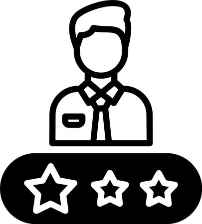 Rate Line Fill Icon Designのイラスト素材