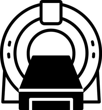 Mri Line Fill Icon Designのイラスト素材