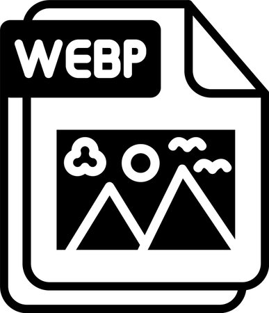 WEBP Line Fill Icon Design
