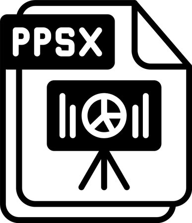 PPSX Line Fill Icon Design