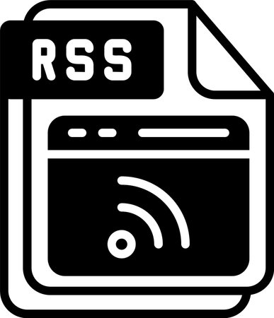 RSS Line Fill Icon Design
