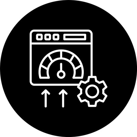 Medium speed Line Inverted Icon Designのイラスト素材