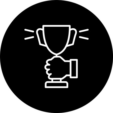 Cup Line Inverted Icon Designのイラスト素材