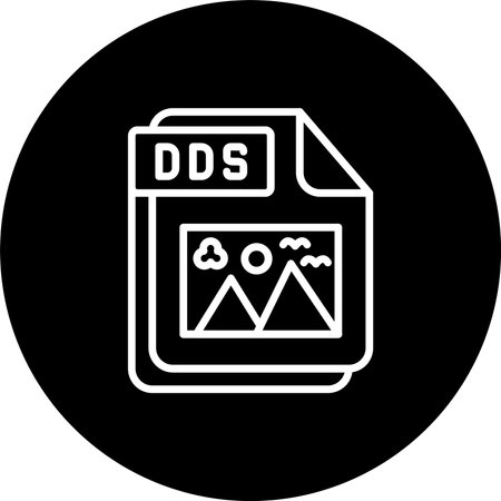 DDS Line Inverted Icon Design