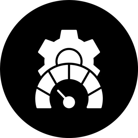 Performance Glyph Inverted Icon Design