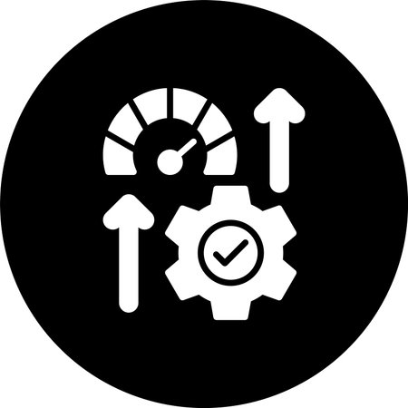 Development Glyph Inverted Icon Designのイラスト素材