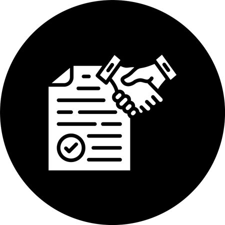 Certainty Glyph Inverted Icon Designのイラスト素材