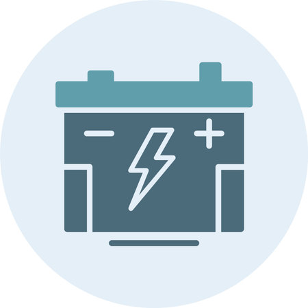 Accumulator Glyph Two Color Circle